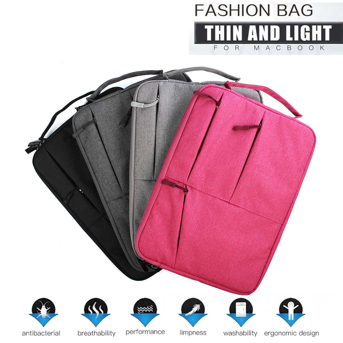 15-Inch-Nylon-Waterproof-Laptop-Tablet-PC-Sleeve-Bag-For-LaptopMacbook-Under-15quot-1288651