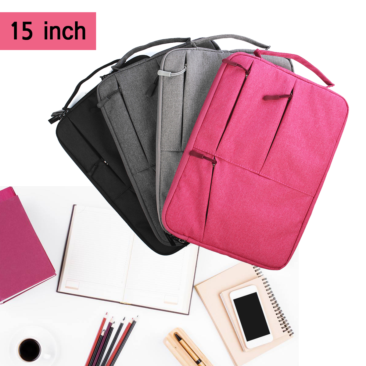 15-Inch-Nylon-Waterproof-Laptop-Tablet-PC-Sleeve-Bag-For-LaptopMacbook-Under-15quot-1288651