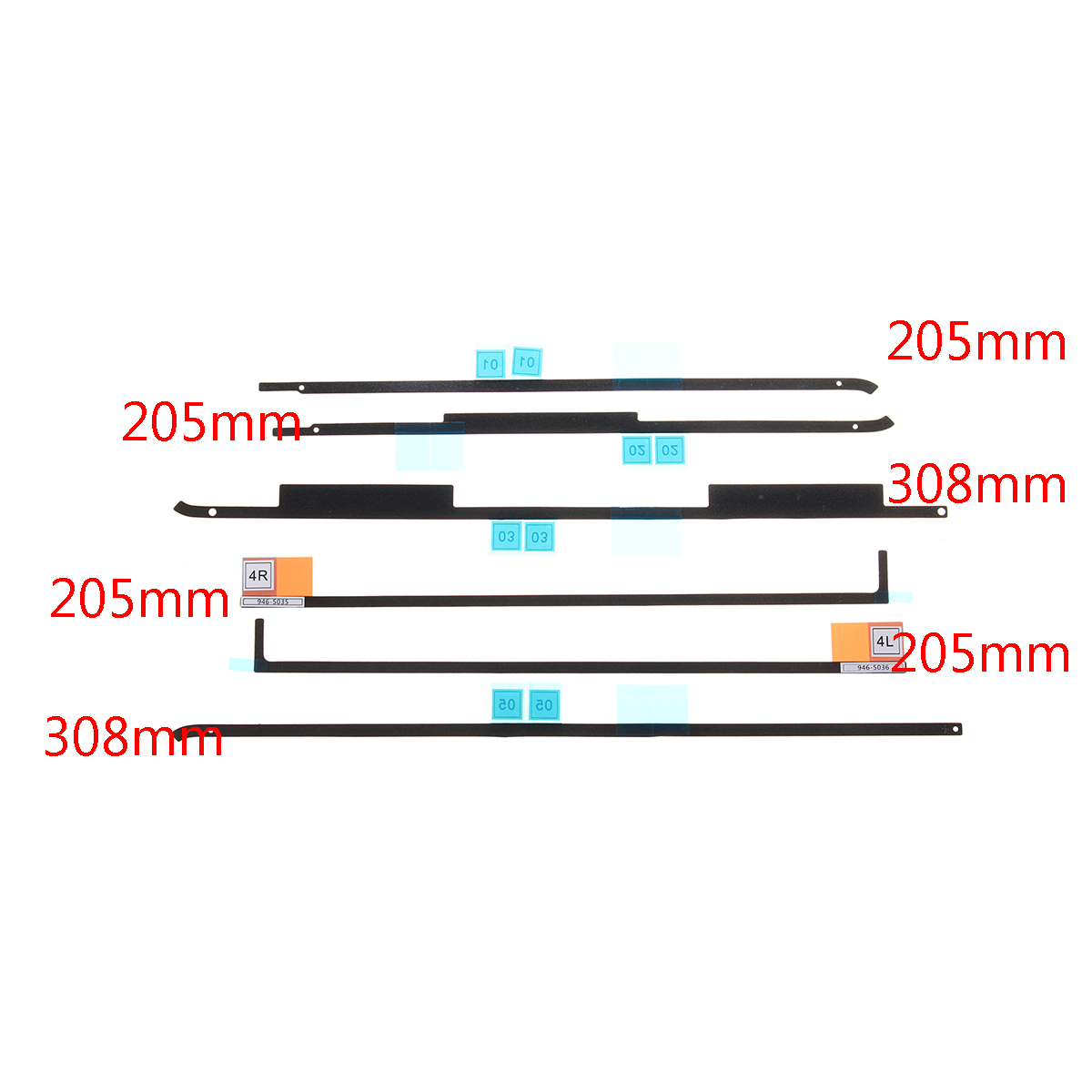 6Pcs-LCD-Screen-Double-Sided-Tape-Adhesive-Strip-for-iMac-215quot-1314609