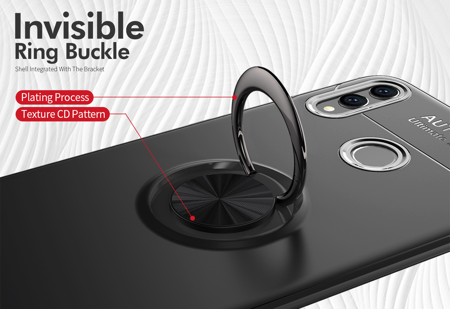 Bakeey-360deg-Adjustable-Metal-Ring-Kickstand-Magnetic-PC-Protective-Case-for-Huawei-Honor-8X-1365127