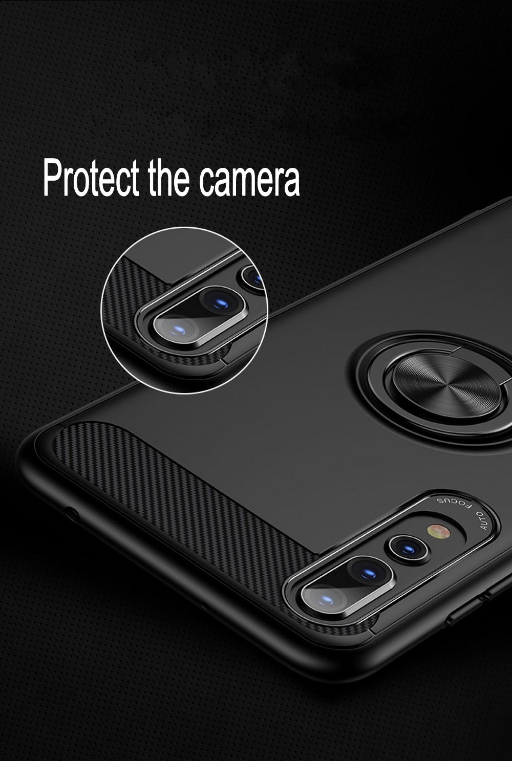 Bakeey-360deg-Adjustable-Metal-Ring-Magnetic-PC-Protective-Case-for-Huawei-P20--P20-Lite--P20-Pro-1305848