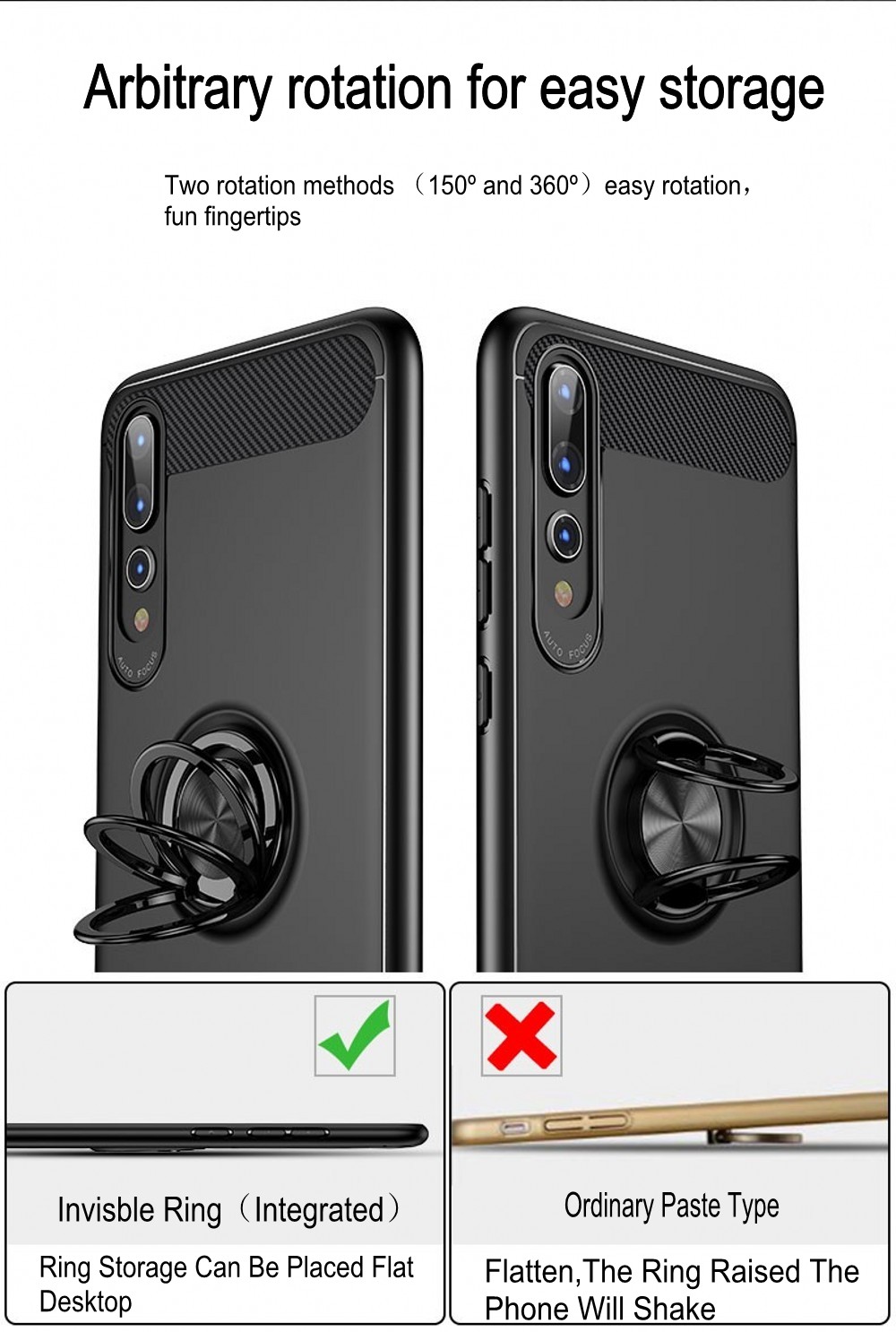 Bakeey-360deg-Adjustable-Metal-Ring-Magnetic-PC-Protective-Case-for-Huawei-P20--P20-Lite--P20-Pro-1305848