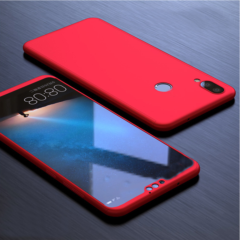 Bakeey-360deg-Full-Hard-PC-Protective-CaseTempered-Glass-Screen-Protector-For-Huawei-Honor-8X-1401029
