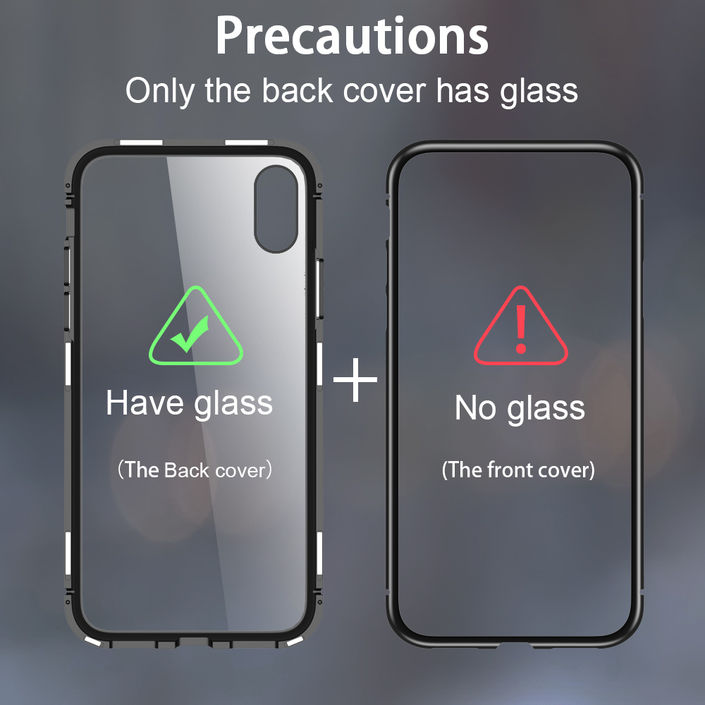 Bakeey-360deg-Magnetic-Adsorption-Metal-Tempered-Glass-Flip-Protective-Case-for-Huawei-Y9-2019-1442373