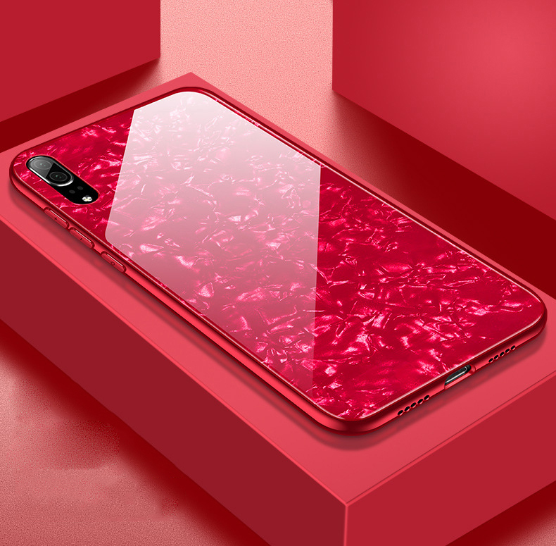 Bakeey-Shell-Glossy-Tempered-Glass-Soft-Edge-Protective-Case-for-Huawei-P20-Huawei-nova-3e-P20-PRO-1331549