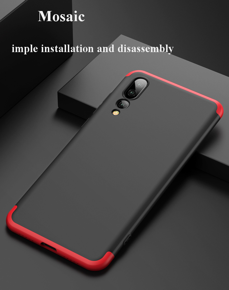 Bakeeytrade-3-in-1-Double-Dip-360deg-Full-Protection-PC-Protective-Case-For-Huawei-P20-Pro-1299978