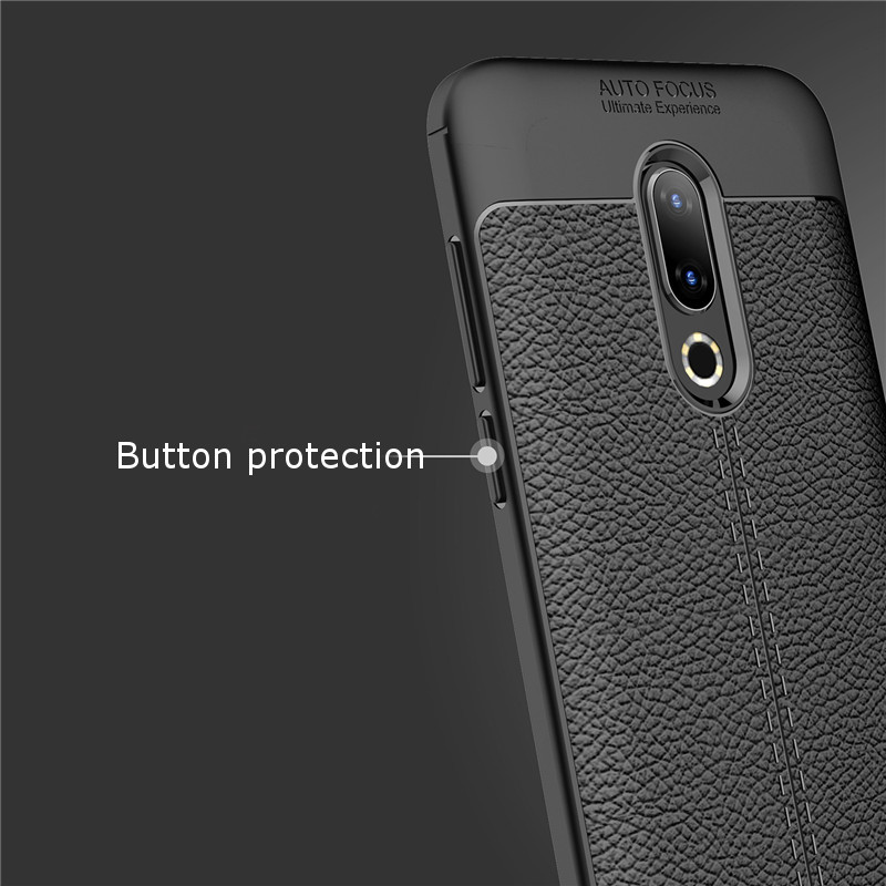 Bakeey-Litchi-Soft-Silicone-Anti-fingerprint-Protective-Case-For-Meizu-16--Meizu-16th-1451520