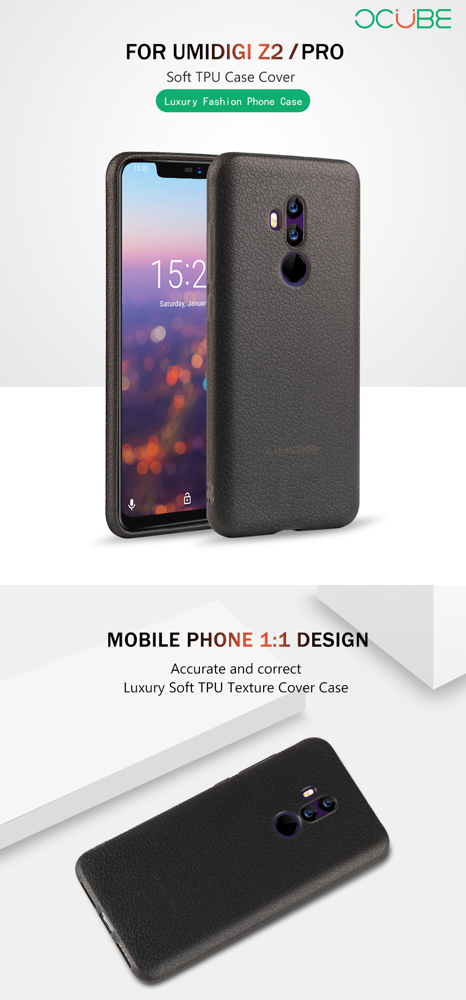 Bakeey-Ultra-thin-Translucent-Soft-TPU-Protective-Case-For-UMIDIGI-Z2--UMIDIGI-Z2-Pro-1324415