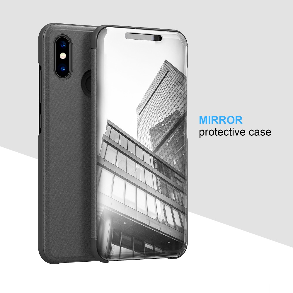 BAKEEY-Mirror-Auto-Sleep-Shockproof-Protective-Case-For-Xiaomi-Mi-A2-Lite--Xiaomi-Redmi-6-Pro-1348045