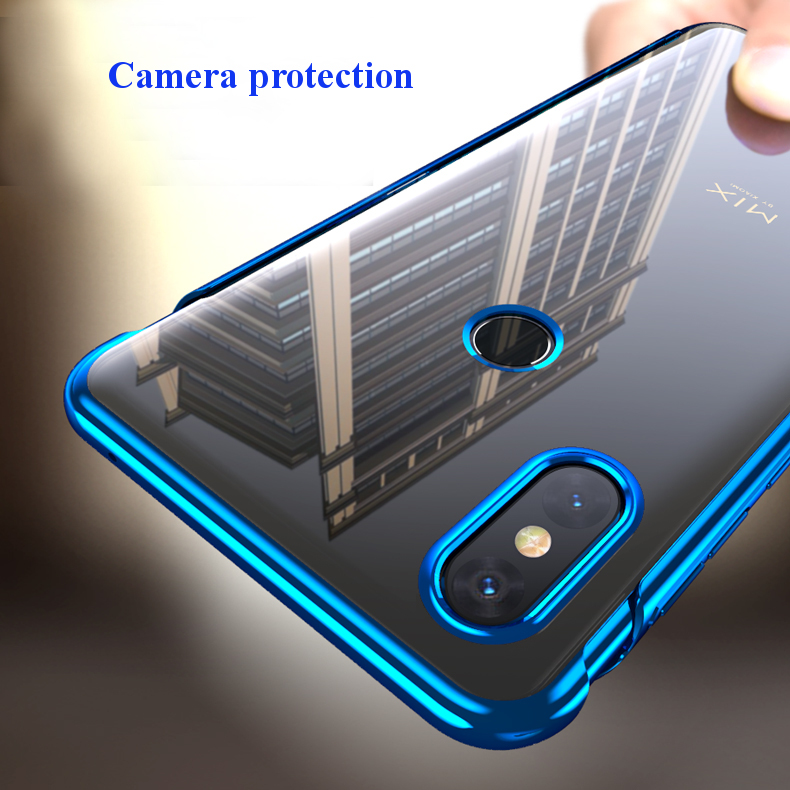 Bakeey-3-In-1-Transparent-Detachable-Elac-plating-Hard-PC-Protective-Case-For-Xiaomi-Mi-Mix-3-1447274