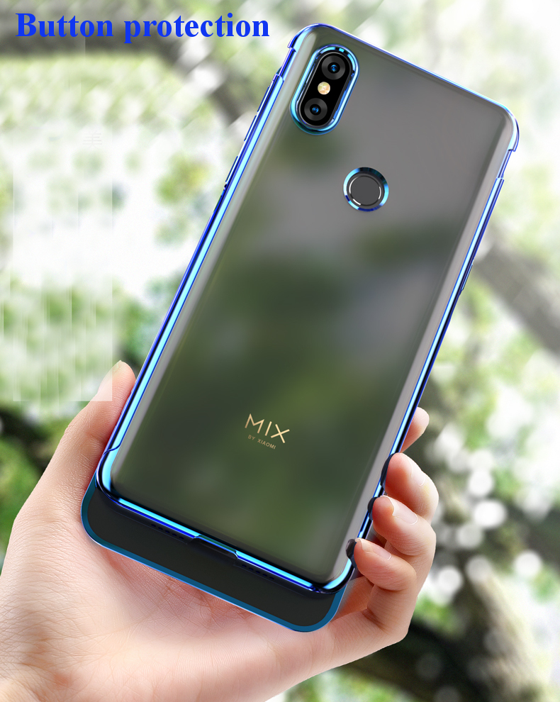 Bakeey-3-In-1-Transparent-Detachable-Elac-plating-Hard-PC-Protective-Case-For-Xiaomi-Mi-Mix-3-1447274