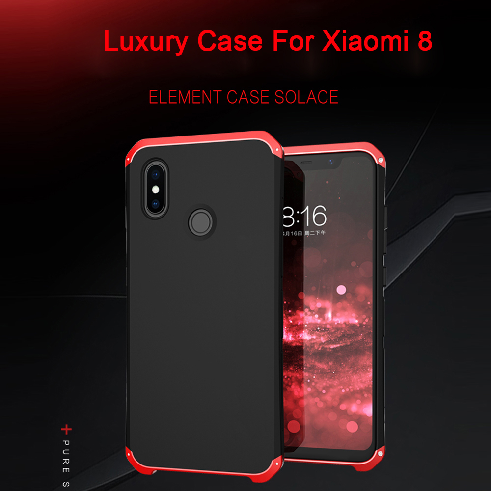 Bakeey-3-in-1-Aluminum-Metal-Frame-Plastic-Shockproof-Protective-Case-For-Xiaomi-Mi8-Mi-8-1347706