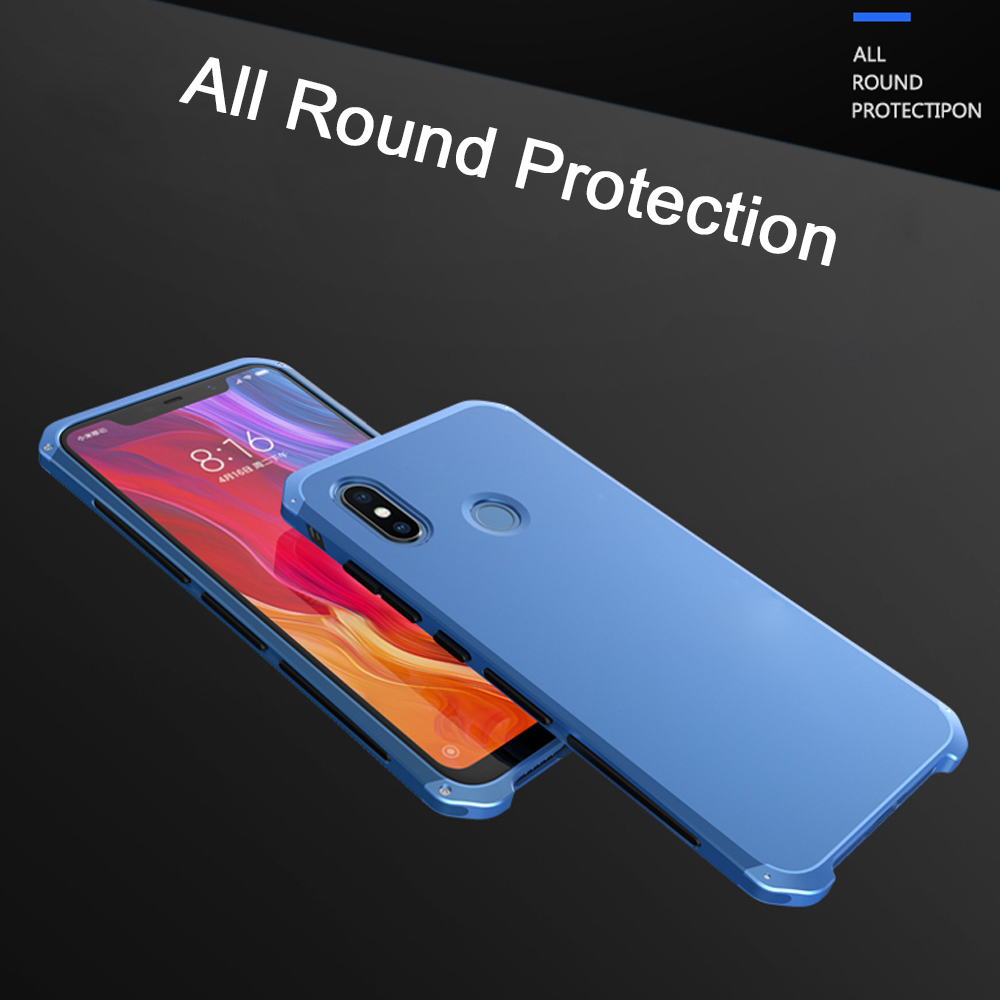 Bakeey-3-in-1-Aluminum-Metal-Frame-Plastic-Shockproof-Protective-Case-For-Xiaomi-Mi8-Mi-8-1347706