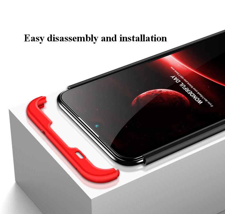 Bakeey-3-in-1-Double-Dip-360deg-Full-Hard-PC-Protective-Case-For-Xiaomi-Redmi-7--Redmi-Y3-1468041