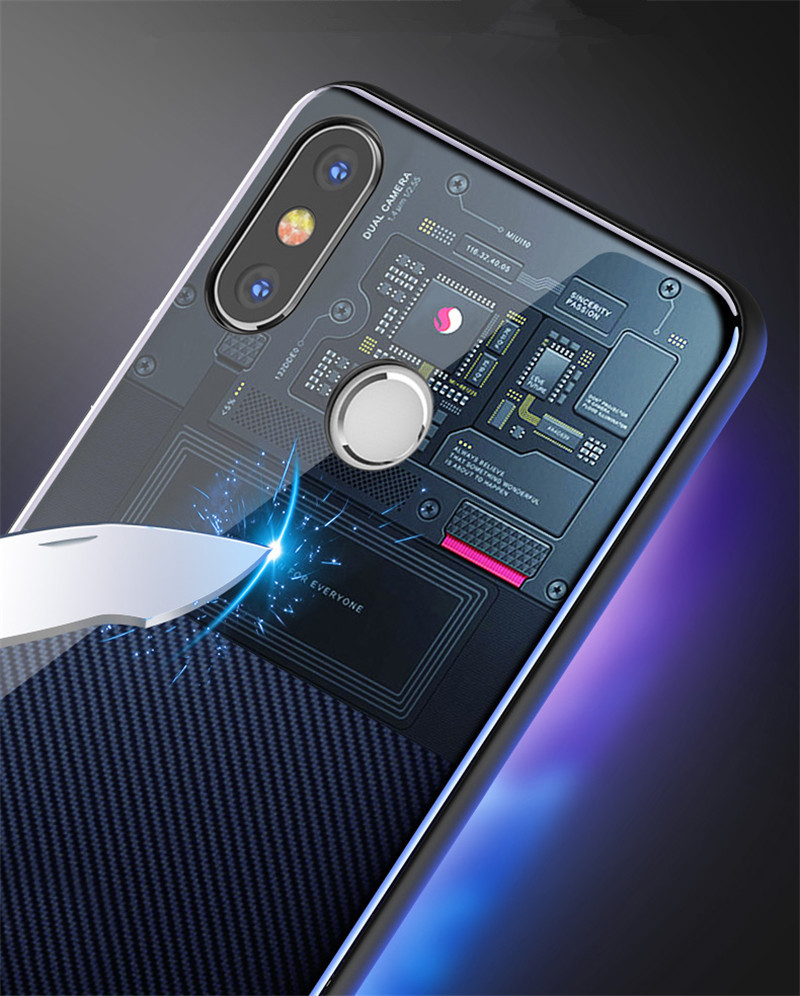Bakeey-Change-Into-Mi8-Explorer-Edition-Tempered-Glass-Protective-Case-For-Xiaomi-Mi8-Mi-8-621-Inch-1346629