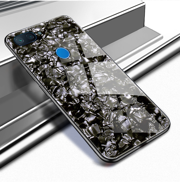 Bakeey-Shell-Glossy-Soft-Frame-Hard-Back-Tempered-Glass-Protective-Case-for-Xiaomi-Mi-8-Lite-1390606