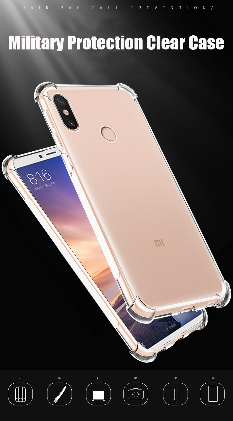 Bakeey-Shockproof-Transparent-Soft-TPU-Protective-Case-for-Xiaomi-Mi-Max-3-1344911