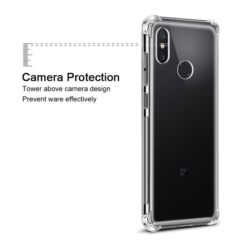 Bakeey-Transparent-Shockproof-Soft-TPU-Protective-Case-For-Xiaomi-Mi-A2-Lite--Xiaomi-Redmi-6-Pro-1339024