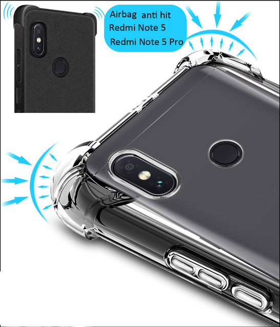 Bakeey-Transparent-Shockproof-Soft-TPU-Protective-Case-For-Xiaomi-Redmi-Note-5Redmi-Note-5-Pro-1287716
