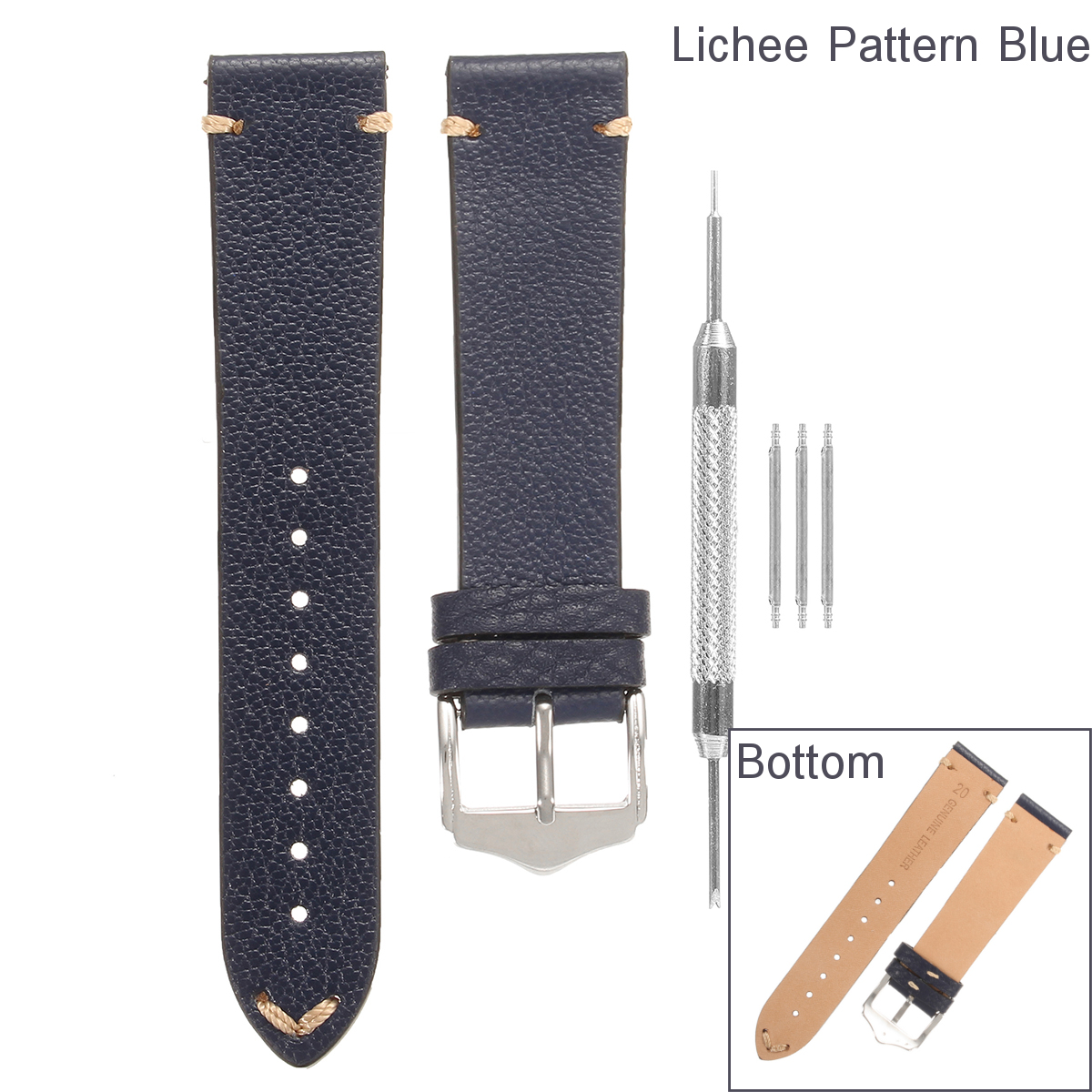 20mm-22mm-Shock-Resistant-Leather-Replacement-Strap-Watch-Band-Spring-Pars-Tool-Wristband-1264242