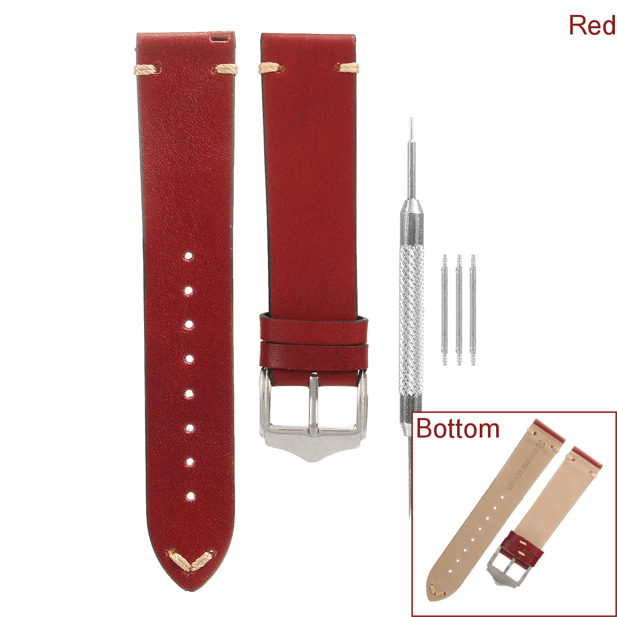 20mm-22mm-Shock-Resistant-Leather-Replacement-Strap-Watch-Band-Spring-Pars-Tool-Wristband-1264242