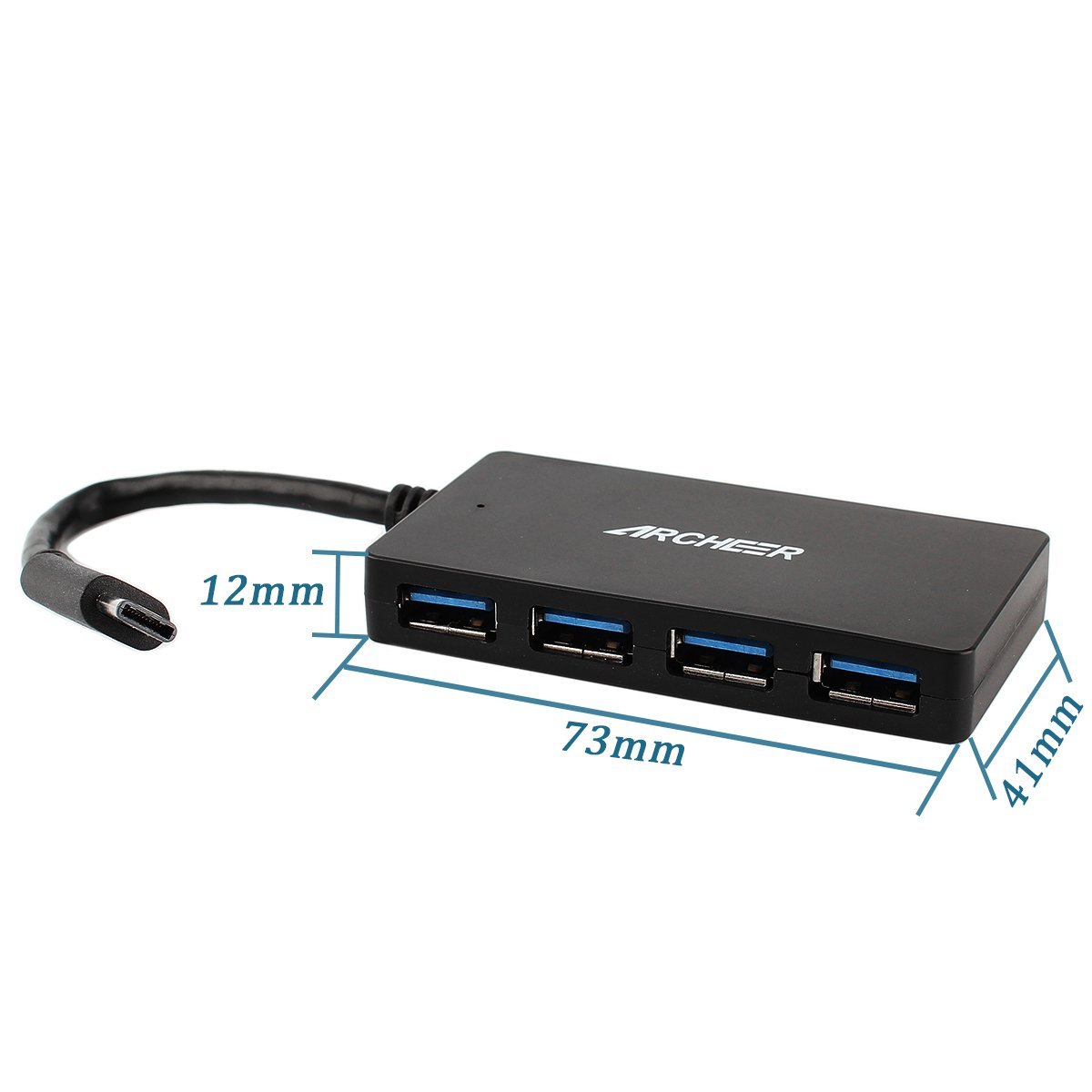 ARCHEER-USB-31-Type-C-4-Port-HUB-Adapter-Connector-For-New-MacBook--Chromebook-Pixel-2015-Edition-1033877