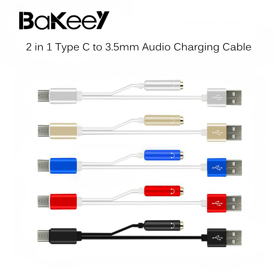 Bakeey-2-in-1-Type-C-to-35mm-Audio-Jack-Headphone-Adapter-AUX-Charging-Cable-for-LeTV-2-Pro-mi6-1232952