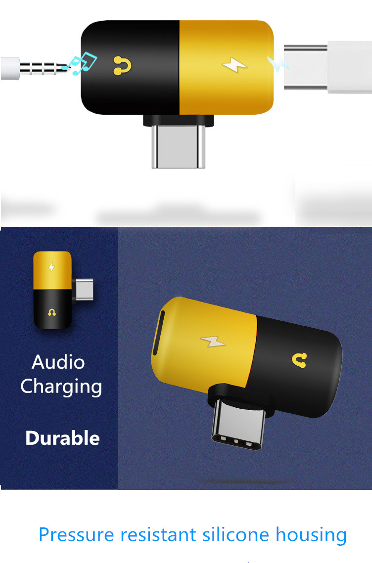 Bakeey-Dual-Headphone-2-In-1-Audio-Jack-Type-C-Adapter-Splitter-Audio-Converter-for-Samsung-Xiaomi-1381327