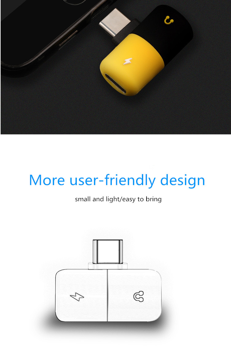 Bakeey-Dual-Headphone-2-In-1-Audio-Jack-Type-C-Adapter-Splitter-Audio-Converter-for-Samsung-Xiaomi-1381327