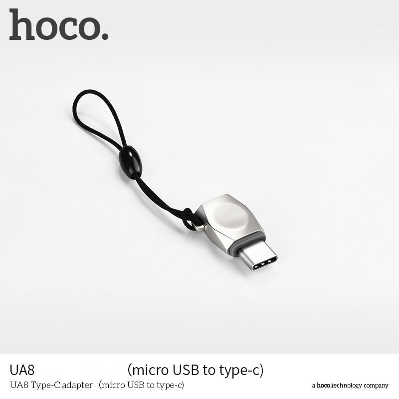 HOCO-Micro-USB-to-Type-C-Zinc-Alloy-Adapter-Male-to-Female-Converter-Suitable-for-Mobile-Phone-1316545