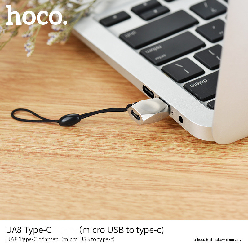 HOCO-Micro-USB-to-Type-C-Zinc-Alloy-Adapter-Male-to-Female-Converter-Suitable-for-Mobile-Phone-1316545