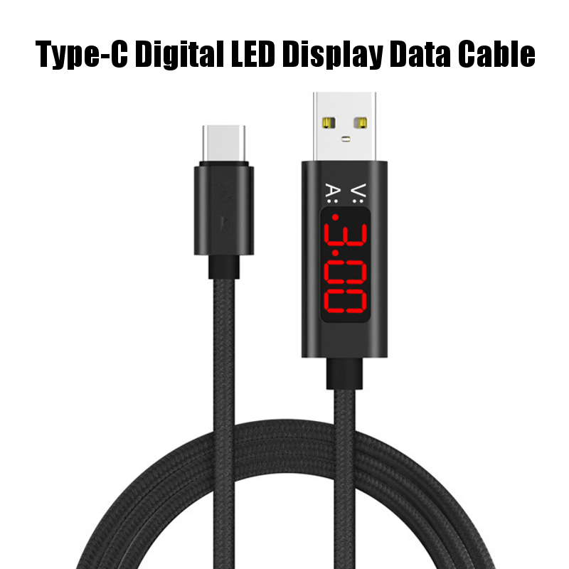 1M-Data-Cable-3A-Type-C-Voltage-Current-LED-Display-Nylon-Charging-Data-Cable-for-Samsung-Xiaomi-1345238