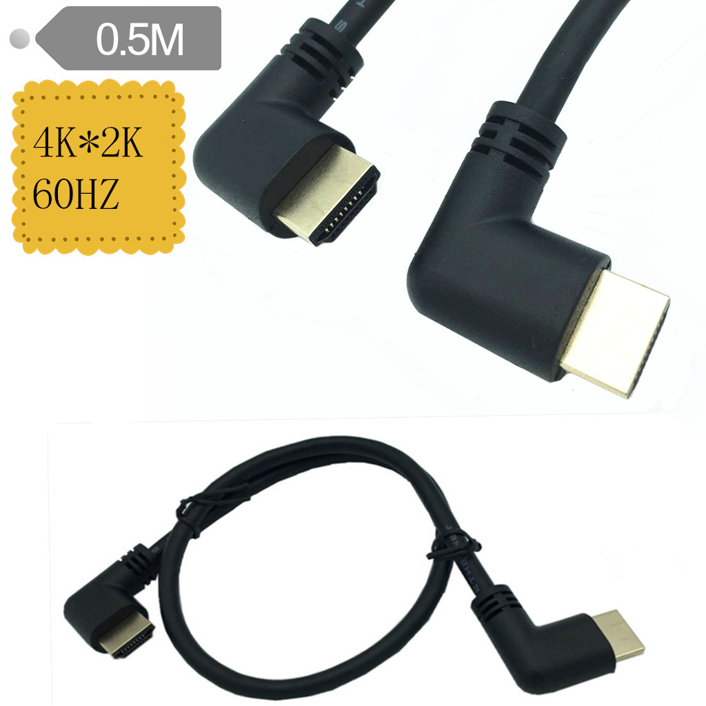 20V-4K2K-60HZ-Male-Right-Angled-To-Male-Right-Angled-HD-multimedi-Cable-50cm16ft-For-PC-Television-1208266