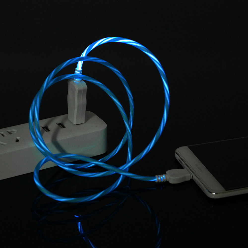 Bakeey-24A-Flowing-Light-Type-C-Fast-Charging-Data-Cable-1M-For-Smart-Phone-Tablet-1342759