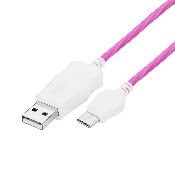 Bakeey-24A-Flowing-Light-Type-C-Fast-Charging-Data-Cable-1M-For-Smart-Phone-Tablet-1342759