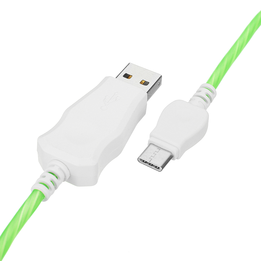 Bakeey-24A-Flowing-Light-Type-C-Fast-Charging-Data-Cable-1M-For-Smart-Phone-Tablet-1342759