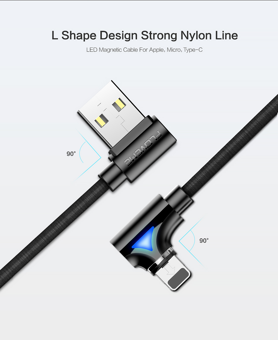 FLOVEME-90-Degree-Angle-Type-C-LED-Magnetic-Braided-Fast-Charging-Data-Cable-1M-For-Smart-Phone-1338457