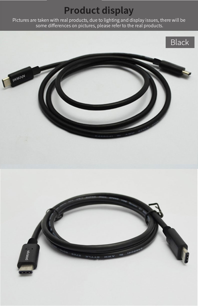POFAN-P09-1m-Type-C-to-Type-C-30-USB-Data-Sync-Cable-for-Mobile-Phone-1186573