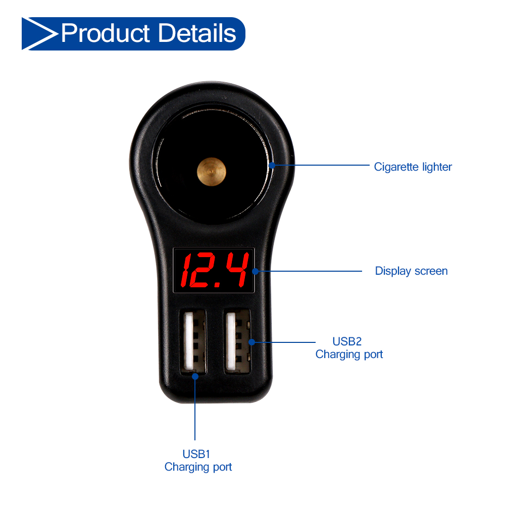 31A-2-Ports-USB-Fast-Charging-Car-Charger-With-OLED-Display-Cigarette-Lighter-For-iphone-X-88Plus-1208619