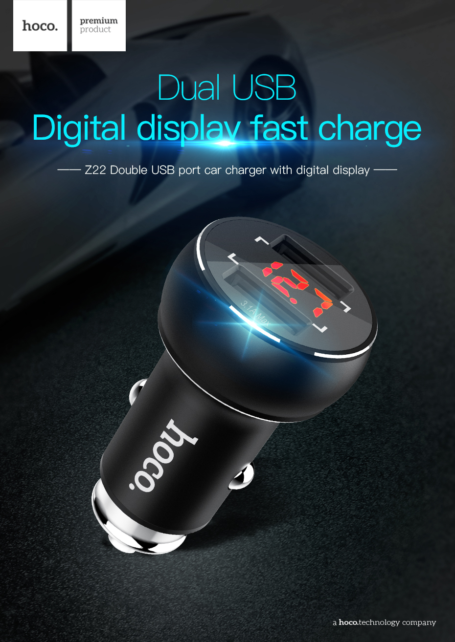 HOCO-31A-Dual-USB-Ports-Digital-Display-Fast-Car-Charger-For-Mobile-Phone-Camera-Tablet-Laptop-1312649