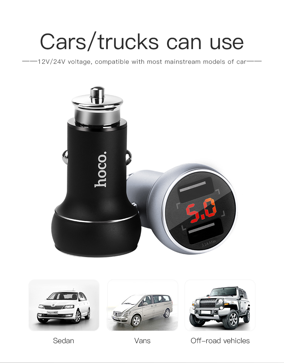 HOCO-31A-Dual-USB-Ports-Digital-Display-Fast-Car-Charger-For-Mobile-Phone-Camera-Tablet-Laptop-1312649