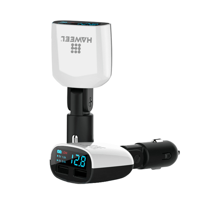Haweel-QC30-34A-Dual-USB-Ports-LED-Current-Display-Swing-Head-Design-Car-Charger-for-Xiaomi-6-S8-1166104