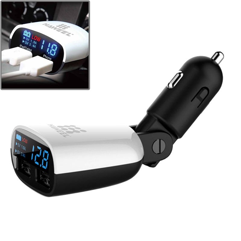 Haweel-QC30-34A-Dual-USB-Ports-LED-Current-Display-Swing-Head-Design-Car-Charger-for-Xiaomi-6-S8-1166104
