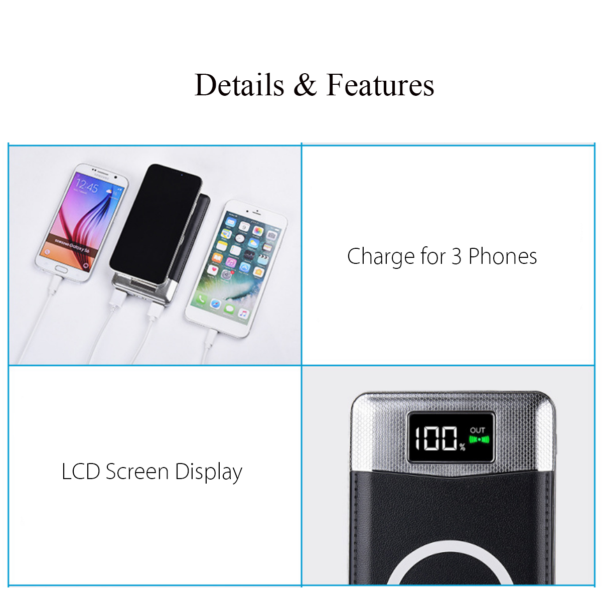 1000mAh-QI-Wireless-Charging-Charger-Power-Bank-DIY-Plastic-Case-Case-With-Flashlight-1277325