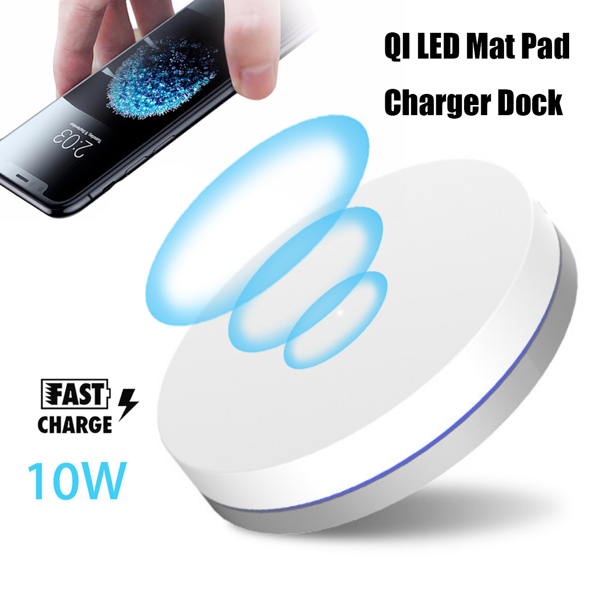 10W-Fast-Qi-Wireless-Charging-Dock-Charger-Pad-Mat-Aluminum-With-LED-Light-For-iphone-X-88Plus-Sams-1246367