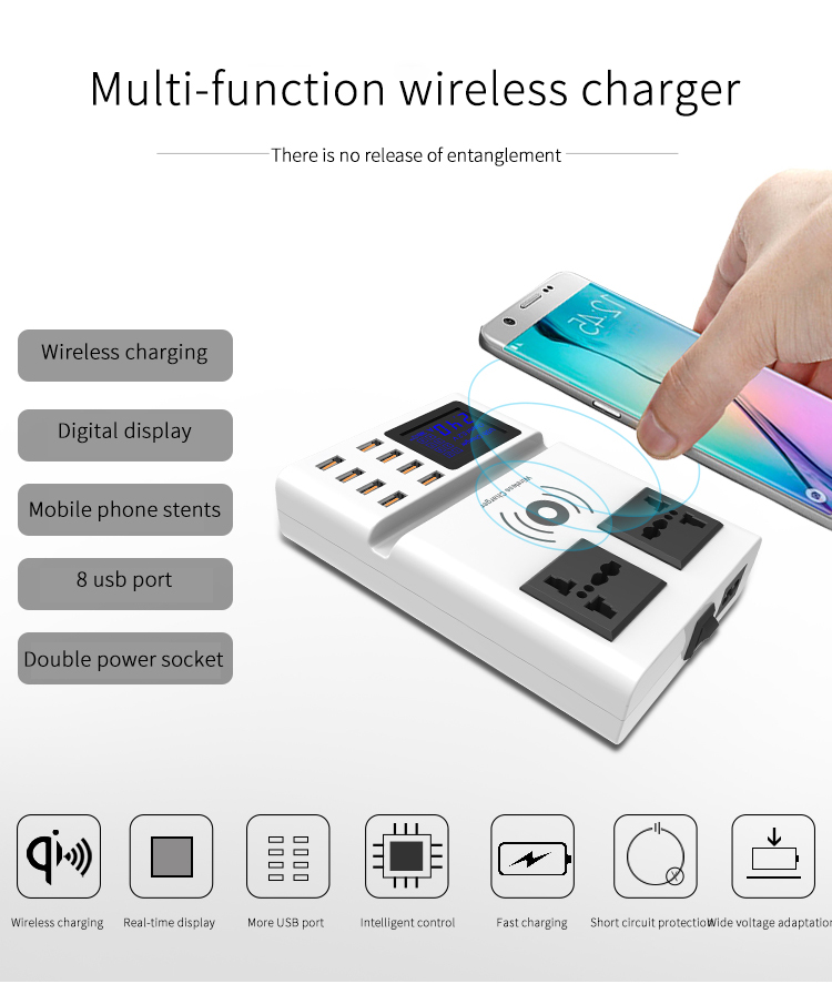 Bakeey-Qi-Wireless-Charger-Pad-8-Ports-USB-Smart-Charger-with-Led-Display-EU-Plug-Power-Charger-1350186
