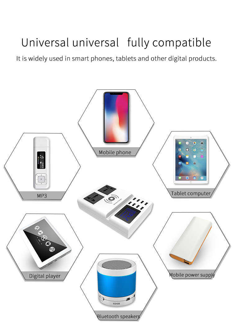 Bakeey-Qi-Wireless-Charger-Pad-8-Ports-USB-Smart-Charger-with-Led-Display-EU-Plug-Power-Charger-1350186