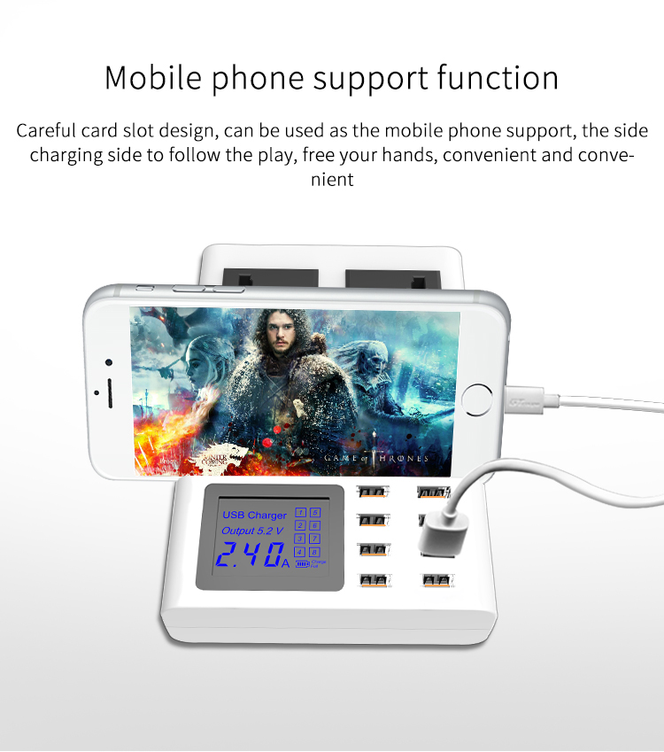 Bakeey-Qi-Wireless-Charger-Pad-8-Ports-USB-Smart-Charger-with-Led-Display-EU-Plug-Power-Charger-1350186