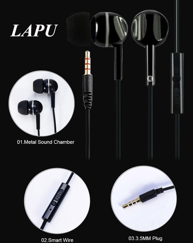 LAPU-X9-Noise-Canceling-Light-Weight-In-ear-Earphone-Headphone-with-Mic-for-Samsung-iPhone-Xiaomi-1197665