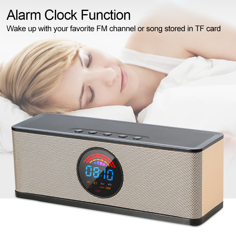 10W-HiFi-Wireless-Bluetooth-Speaker-LED-Display-Dual-Alarm-Clock-FM-Radio-TF-Card-Speaker-with-Mic-1350922